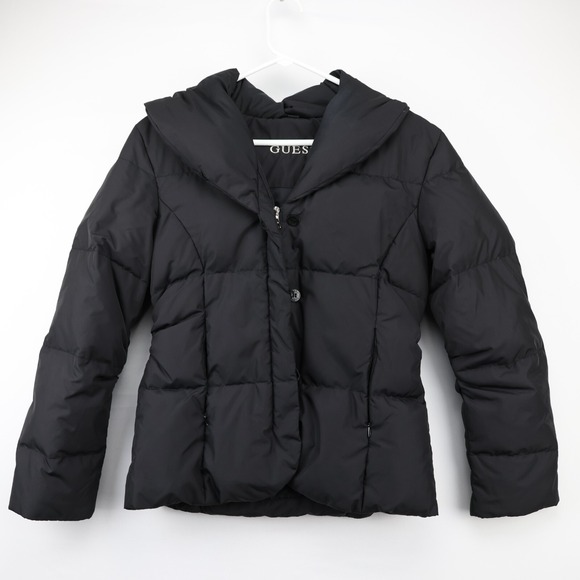 Guess Jackets & Blazers - Guess Puffer‎ Jacket Women Black Small
